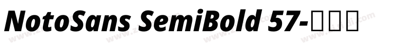 NotoSans SemiBold 57字体转换